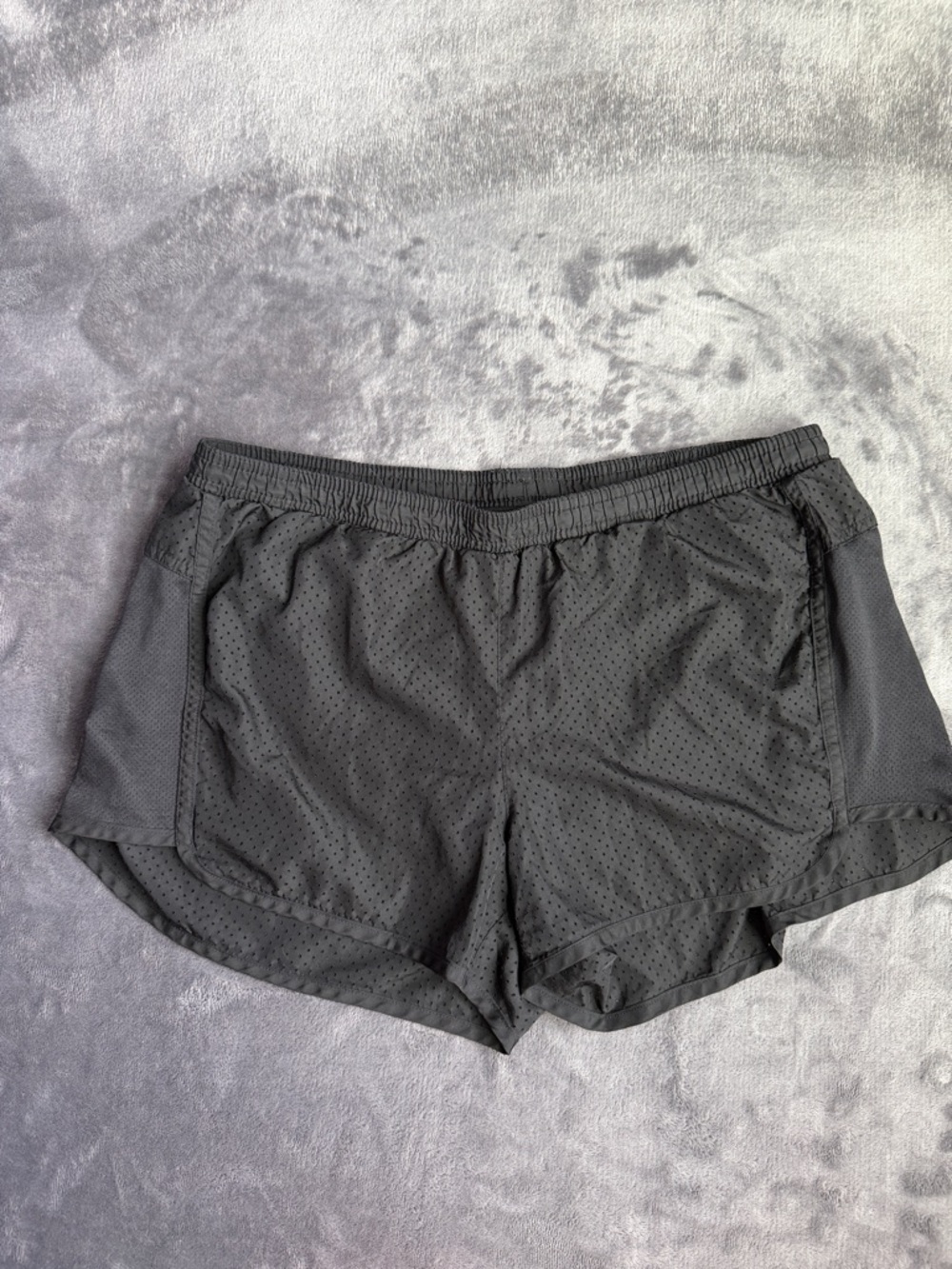 Old Navy Black Perforated Athletic Shorts